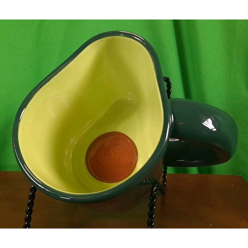 New Target Tabitha Brown Avocado Shaped Green Stoneware Mug 16oz Hot And Cold